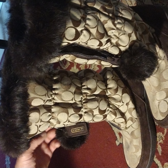 Coach winter boots 7.5 - Picture 1 of 3